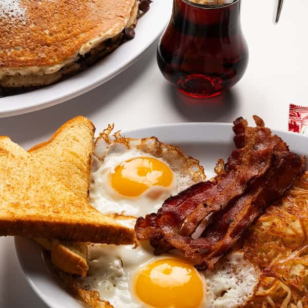Big Breakfast Plate with Pancakes