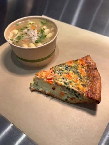 Soup & Bacon Quiche Combo