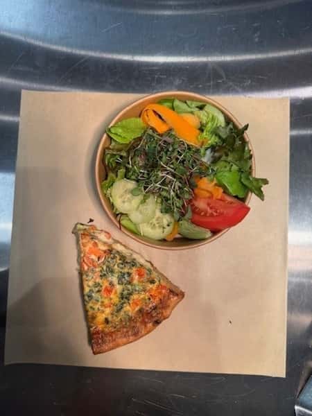 Salad & Bacon Quiche Combo
