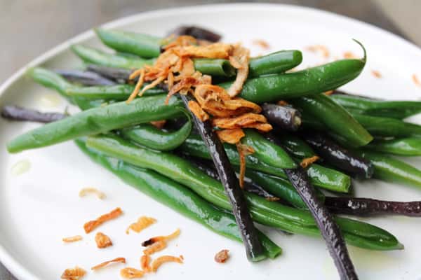 Garlicky Shallot Green Beans