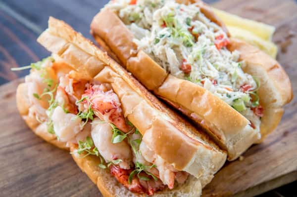 Lobster Roll and Crab Salad Roll