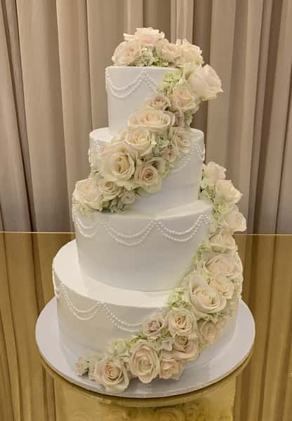 Vintage Pearls with Double Cascade