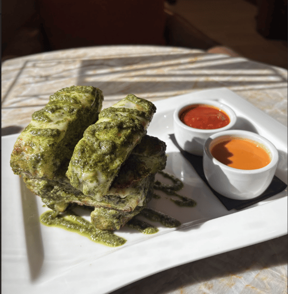 Cheesy Pesto Sticks