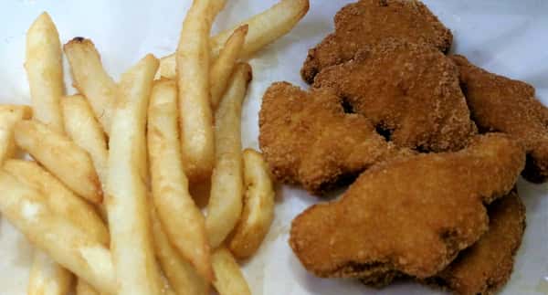 F. Dino Nuggets and Fries
