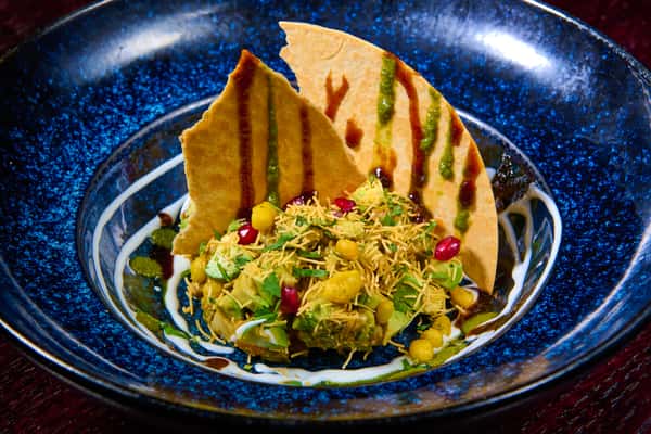 Avocado Chaat, Methi Khakra