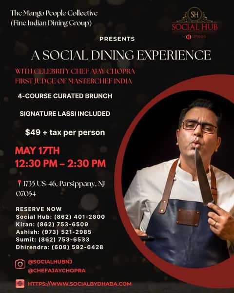 A Social Dining Experience with Masterchef Judge Ajay Chopra