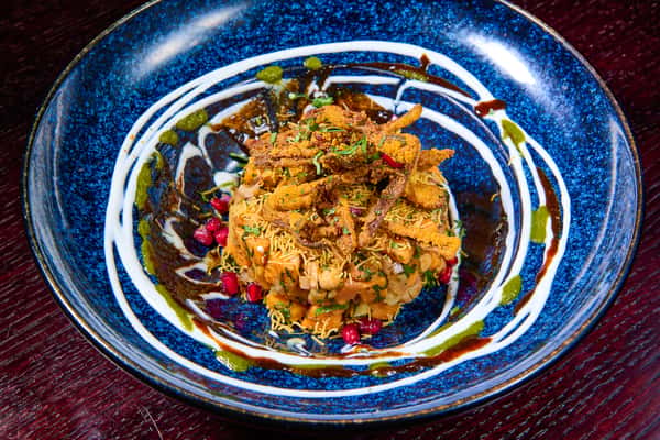 Shakarkandi and Okra Chaat