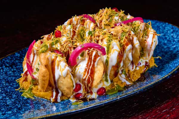 Chole Hummus Papri Chaat
