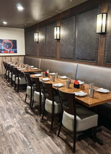 Cozy and inviting dining room at The Oxford Kitchen in Lodi, CA