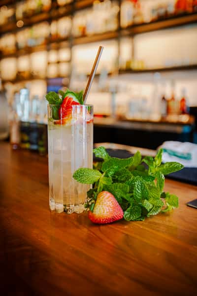 Pimms Cup at The Oxford Kitchen & Gastropub in Lodi California