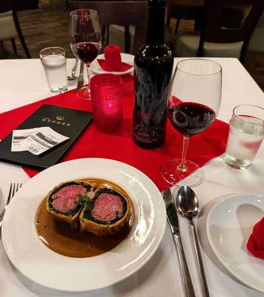 Romantic Valentine's Day dinner setting at Online Reservations in Lodi, CA