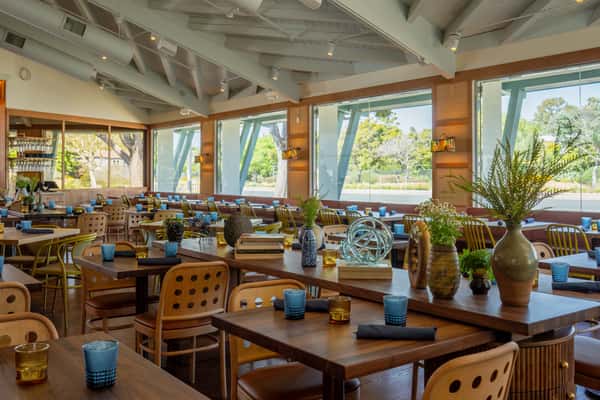 Naturally lit dining room