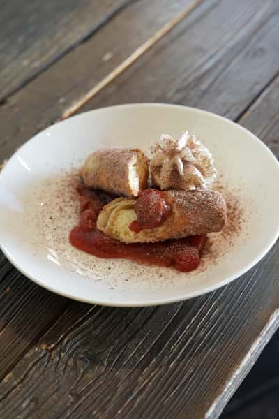 Fried Cheesecake Chimichanga