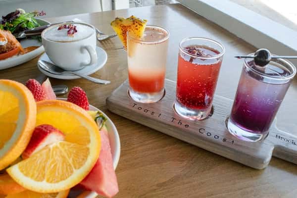 Colorful Cocktails with fresh fruit