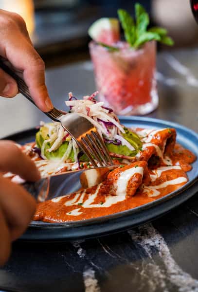 BRISKET ENCHILADAS