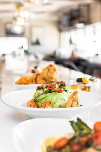 Food on a table