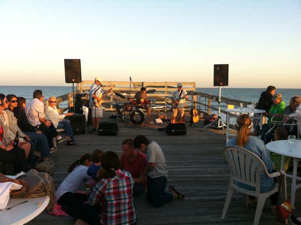 Live entertainment on the pier
