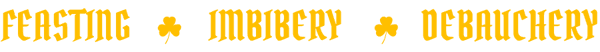 feasting imbibery debauchery text image