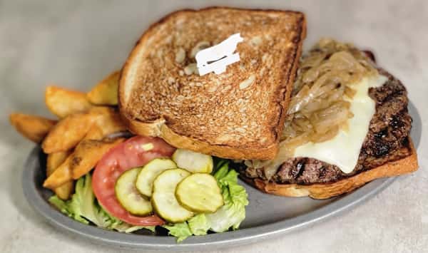 St. Patty Melt Steak Burger