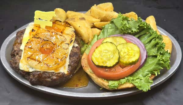 Hawaiian Pineapple Steak Burger