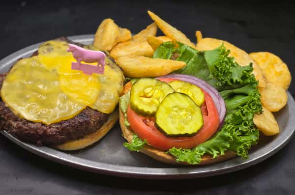 Smoked Gouda Cheese Steak Burger