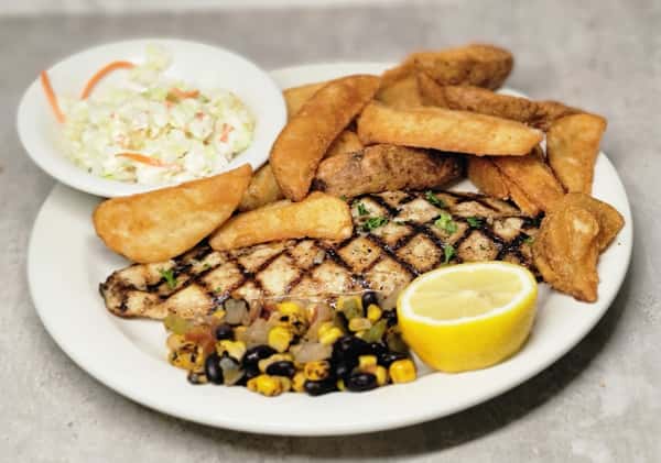 Grilled Fish & Chips