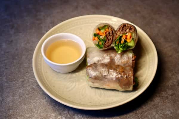 Grilled Ribeye Spring Rolls
