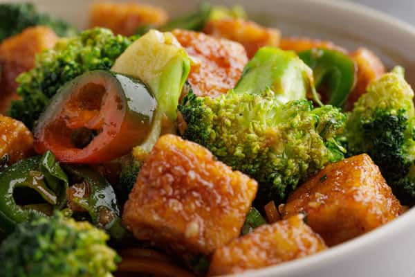 spicy tofu closeup