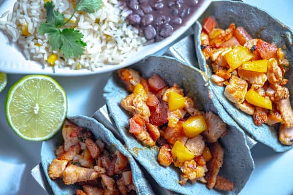 Mango Salmon Tacos