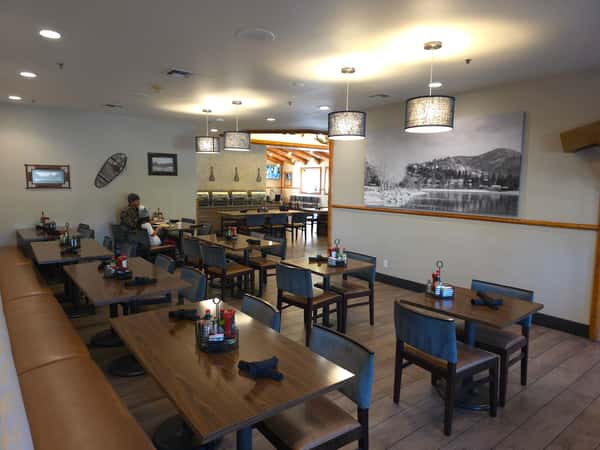 Sample photo of our interior dining area