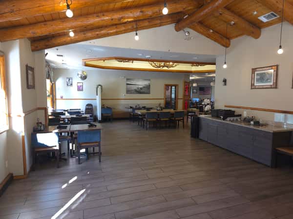 Sample photo of our interior dining area