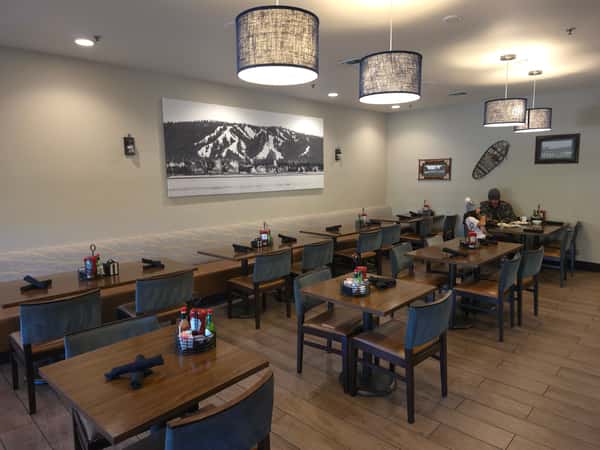 Sample photo of our interior dining area