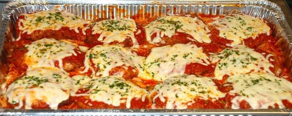 Chicken Parmesean in a container