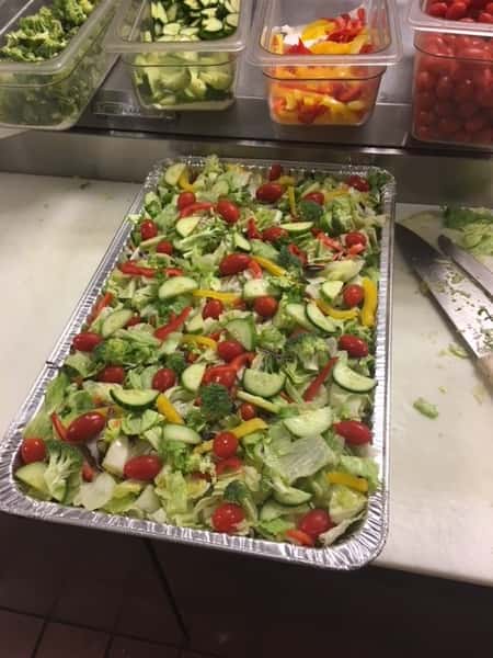 Salad in a container