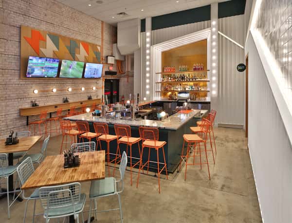 Bar area + hightop tables