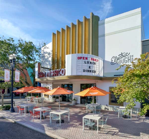 Exterior + outdoor seating - daytime