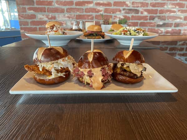 Pretzel Bun Slider Flight