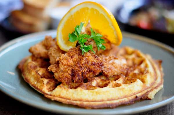 CHICKEN AND WAFFLES