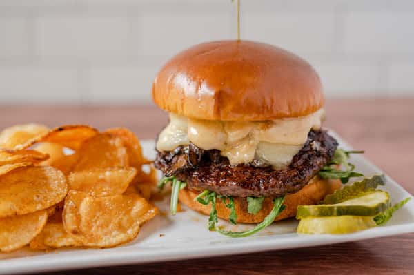 #3 Mushroom Swiss Burger*