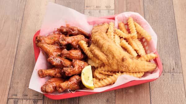 Whiting fish and Wings