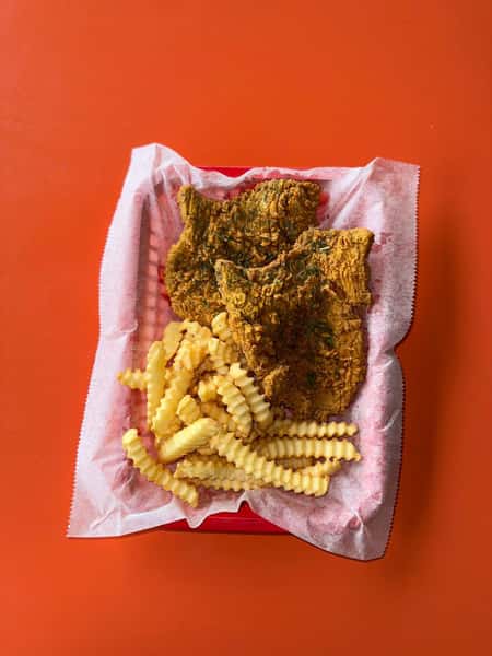 Two Piece Pork Chop Platter