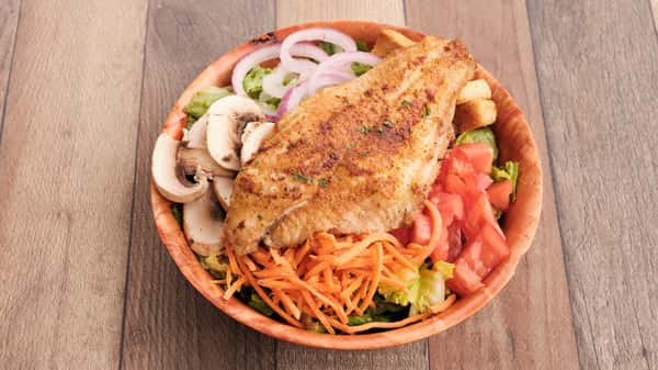 Grilled Catfish tossed salad