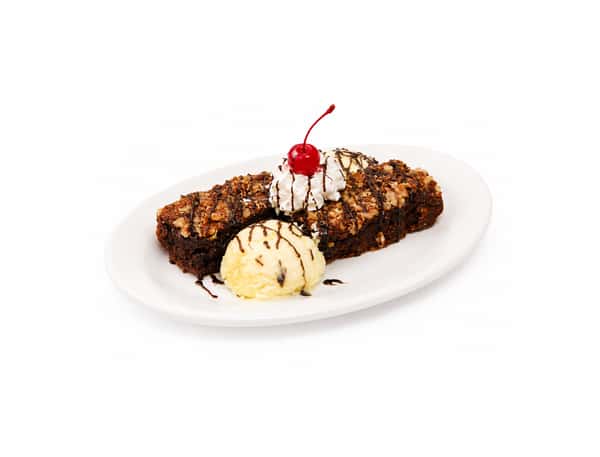 Fudge Brownie A La Mode