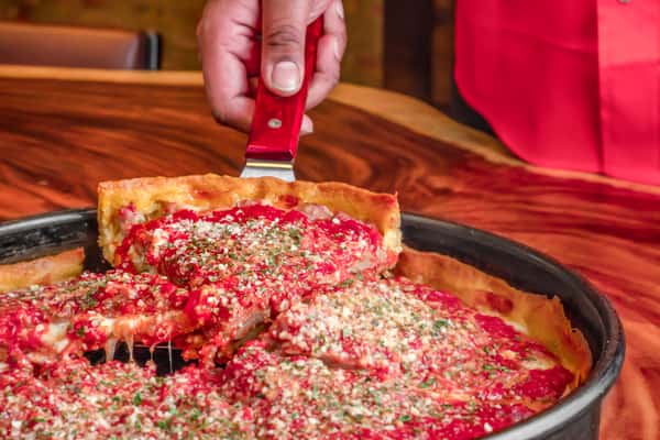 deep dish pizza