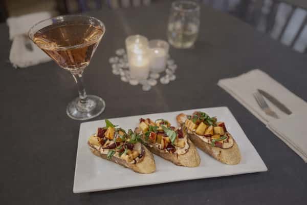 Peach Bruschetta