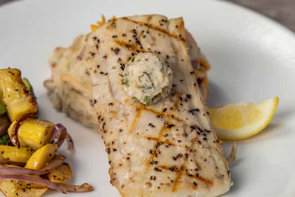 Loaded Mashed Potatoes Grilled Mahi