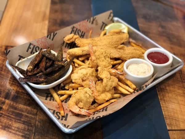 Shrimp & Catfish Platter