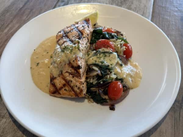 Salmon w Orzo & Lemon Butter