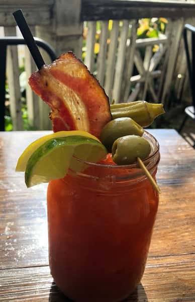 bloody mary on patio