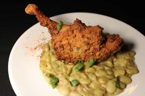 Fried Duck Leg.